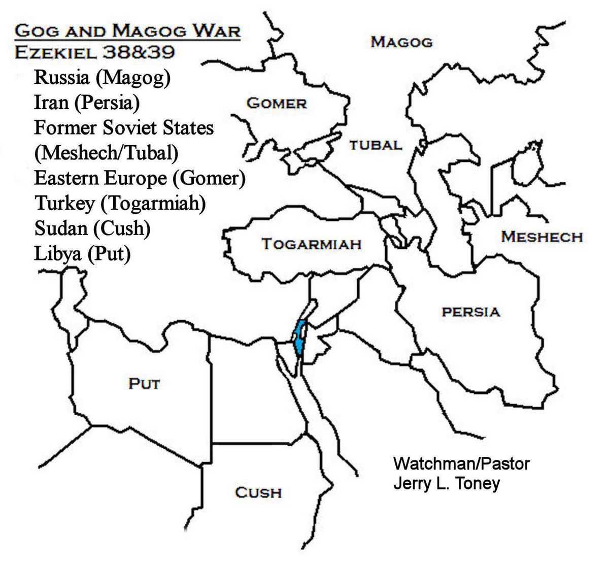 Map for the Magog War
